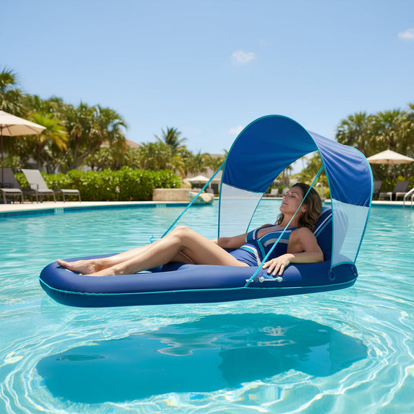 Aqua Pool Lounge with Canopy