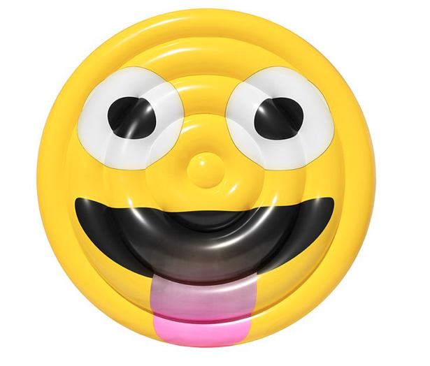 Sportsstuff Emoji Tongue Out/Eyes Shut Pool Float (Airhead)