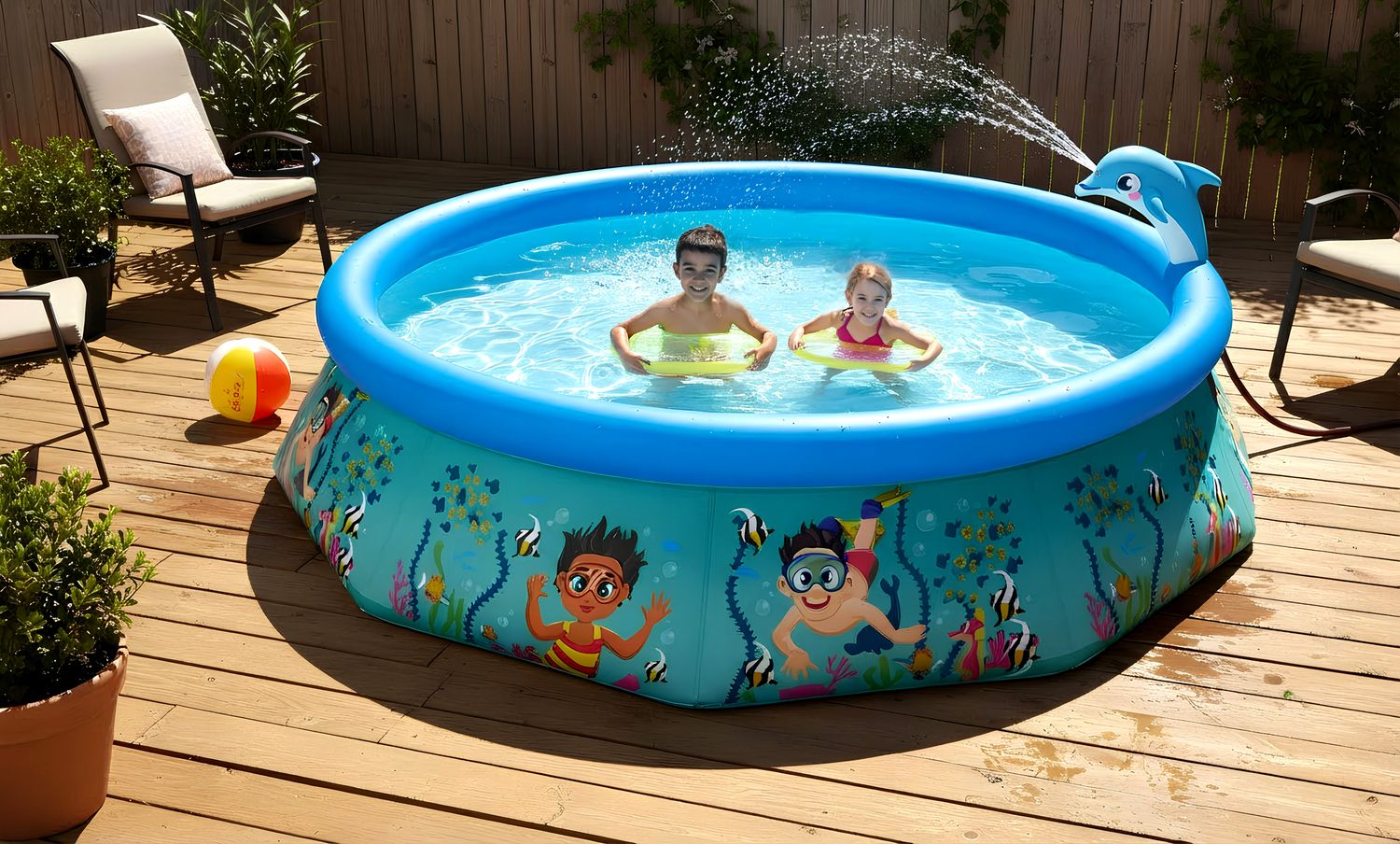 H20 Go! Children’s Underwater Oasis Spray Pool / 8ft x 24″